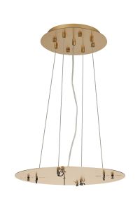 Lowan 39cm, 3m Brass/Painted Brass, Suspension Plate c/w Power Cable To Lower Flush Fittings, Max Load 40kg (ONLY TESTED FOR OUR PRODUCTS)