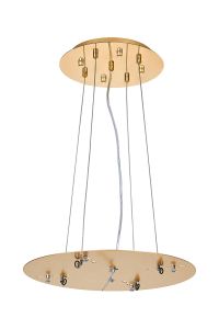 Lowan 39cm, 3m French Gold/Painted Gold, Suspension Plate c/w Power Cable To Lower Flush Fittings,  Max Load 40kg (ONLY TESTED FOR OUR PRODUCTS)