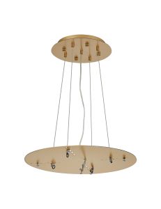 Lowan 44cm, 3m Brass/Painted Brass, Suspension Plate c/w Power Cable To Lower Flush Fittings, Max Load 40kg (ONLY TESTED FOR OUR PRODUCTS)