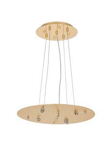 Lowan 44cm, 3m French Gold/Painted Gold, Suspension Plate c/w Power Cable To Lower Flush Fittings,  Max Load 40kg (ONLY TESTED FOR OUR PRODUCTS)