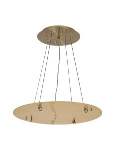 Lowan 49cm, 3m Antique Brass/Painted Brass, Suspension Plate c/w Power Cable To Lower Flush Fittings, Max Load 40kg (ONLY TESTED FOR OUR PRODUCTS)