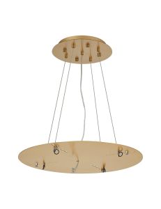 Lowan 49cm, 3m Brass/Painted Brass, Suspension Plate c/w Power Cable To Lower Flush Fittings, Max Load 40kg (ONLY TESTED FOR OUR PRODUCTS)