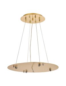 Lowan 49cm, 3m French Gold/Painted Gold, Suspension Plate c/w Power Cable To Lower Flush Fittings,  Max Load 40kg (ONLY TESTED FOR OUR PRODUCTS)