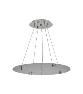 Lowan 59cm, 3m Polished Chrome/Silver, Suspension Plate c/w Power Cable To Lower Flush Fittings, Max Load 40kg (ONLY TESTED FOR OUR PRODUCTS)