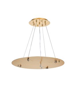 Lowan 59cm, 3m French Gold/Painted Gold, Suspension Plate c/w Power Cable To Lower Flush Fittings,  Max Load 40kg (ONLY TESTED FOR OUR PRODUCTS)