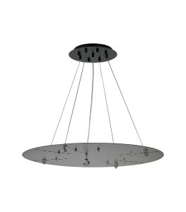 Lowan 69cm, 3m Satin Black/Matt Black, Suspension Plate c/w Power Cable To Lower Flush Fittings, Max Load 40kg (ONLY TESTED FOR OUR PRODUCTS)