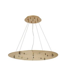 Lowan 69cm, 3m Brass/Painted Brass, Suspension Plate c/w Power Cable To Lower Flush Fittings, Max Load 40kg (ONLY TESTED FOR OUR PRODUCTS)