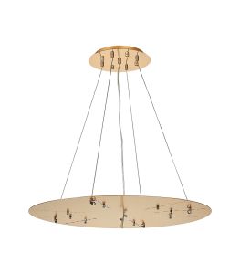 Lowan 69cm, 3m French Gold/Painted Gold, Suspension Plate c/w Power Cable To Lower Flush Fittings,  Max Load 40kg (ONLY TESTED FOR OUR PRODUCTS)