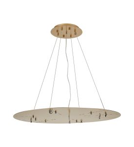 Lowan 79cm, 3m Brass/Painted Brass, Suspension Plate c/w Power Cable To Lower Flush Fittings, Max Load 40kg (ONLY TESTED FOR OUR PRODUCTS)