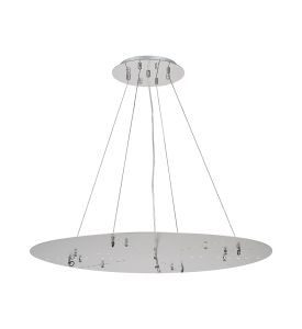 Lowan 79cm, 3m Polished Chrome/Silver, Suspension Plate c/w Power Cable To Lower Flush Fittings, Max Load 40kg (ONLY TESTED FOR OUR PRODUCTS)