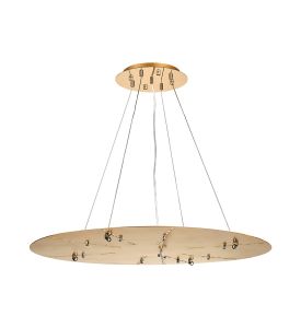 Lowan 79cm, 3m French Gold/Painted Gold, Suspension Plate c/w Power Cable To Lower Flush Fittings,  Max Load 40kg (ONLY TESTED FOR OUR PRODUCTS)