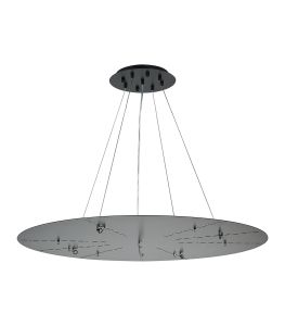 Lowan 89cm, 3m Satin Black/Matt Black, Suspension Plate c/w Power Cable To Lower Flush Fittings, Max Load 40kg (ONLY TESTED FOR OUR PRODUCTS)