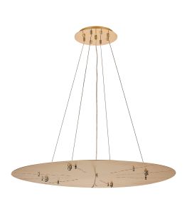 Lowan 89cm, 3m French Gold/Painted Gold Suspension Plate c/w Power Cable To Lower Flush Fittings,  Max Load 40kg (ONLY TESTED FOR OUR PRODUCTS)