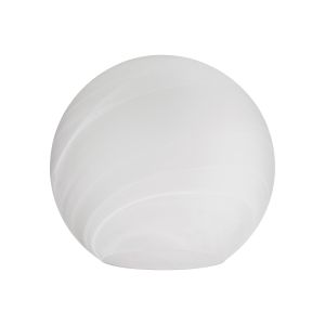 Ondra 30cm Round White Cloudy Globe Glass Shade (A), 1.35kg