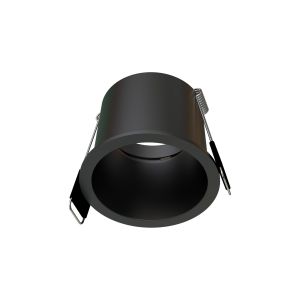 Malt GU10 Downlight Round, 1 x GU10 (Max 12W), Black, Cut Out: 60mm, Lampholder Included