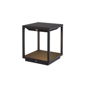 Meribel Solar/Sensor Pedestal, 3.5W LED, 3000K, 300lm, IP54, Graphite, 3yrs Warranty