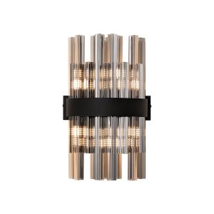Modus 6 Light G9, Wall Light, Satin Black / Smoke
