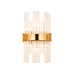 Modus 6 Light G9, Wall Light, Brass / Clear