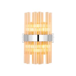 Modus 6 Light G9, Wall Light, Polished Nickel / Amber