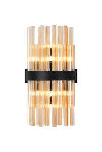 Modus 8 Light G9, Wall Light, Satin Black / Amber