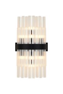 Modus 8 Light G9, Wall Light, Satin Black / Clear