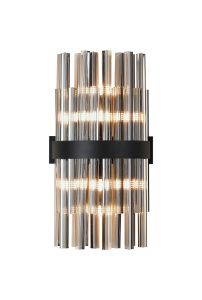 Modus 8 Light G9, Wall Light, Satin Black / Smoke