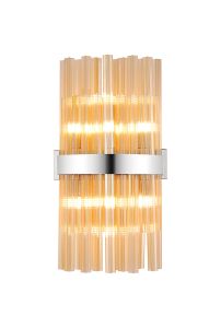 Modus 8 Light G9, Wall Light, Polished Nickel / Amber