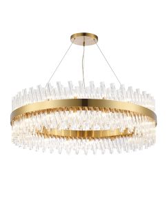 Modus 1m 32 Light G9, Pendant Round, Brass / Clear Item Weight: 29.51kg