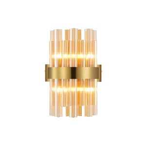 Modus 4 Light G9, Wall Light, Brass / Amber