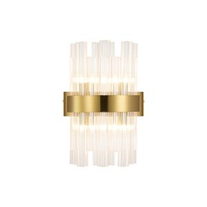 Modus 4 Light G9, Wall Light, Brass / Clear