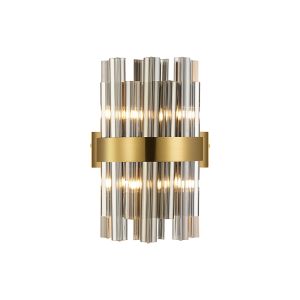 Modus 4 Light G9, Wall Light, Brass / Smoke