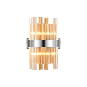 Modus 4 Light G9, Wall Light, Polished Nickel / Amber