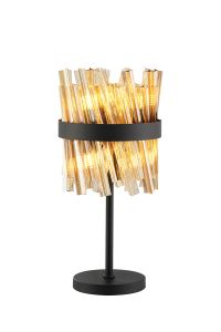 Modus 6 Light G9, Table Lamp, Satin Black / Amber