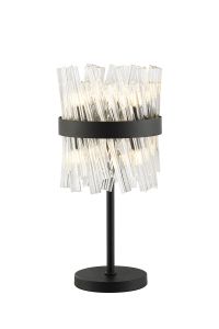 Modus 6 Light G9, Table Lamp, Satin Black / Clear