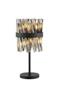 Modus 6 Light G9, Table Lamp, Satin Black / Smoke