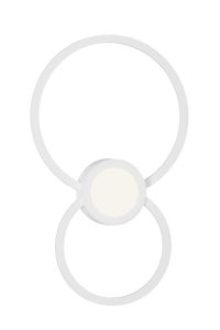 Mural Wall Lamp Circles, 24W, 3000K, 1440lm, White, 3yrs Warranty