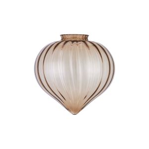 Mia 23x23cm Flower Bud Glass Shade (A) (MAY REQUIRE 88mm COLLAR FOR OTHER FIXTURES), Cognac Painted