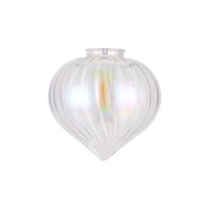 Mia 23x23cm Flower Bud Glass Shade (A) (MAY REQUIRE 88mm COLLAR FOR OTHER FIXTURES), Iridescent Faded