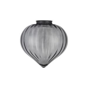 Mia 23x23cm Flower Bud Glass Shade (A) (MAY REQUIRE 88mm COLLAR FOR OTHER FIXTURES), Smoke Painted
