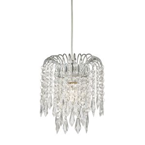Levens Non Electric Shade Polished Chrome/Clear Acrylic Finish