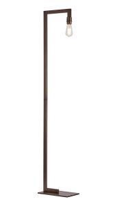 Isola Floor Lamp Over Arm Without Shade, 1 Light E27, Matt Bronze