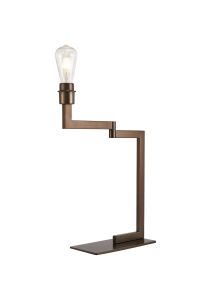 Isola Swing Arm Table Lamp, Without Shade, 1 x E27, Matt Bronze
