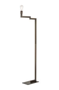 Isola Swing Arm Floor Lamp, Without Shade, 1 x E27, Matt Bronze
