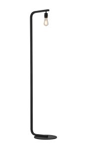 Isola Arc Floor Lamp Without Shade, 1 Light E27, Satin Black