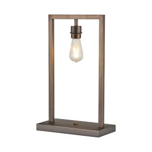 Isola Table Lamp Without Shade, 1 Light E27, Matt Bronze