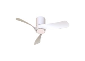 Nemo XS 72cm 18W LED Dimmable Ceiling Light With Built-In 26W DC Fan, 2700-5000K Remote Control, 2800lm, White, 5yrs Warranty