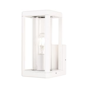 Nevada Wall Lamp, 1 x E27, IP65, Matt White, 2yrs Warranty