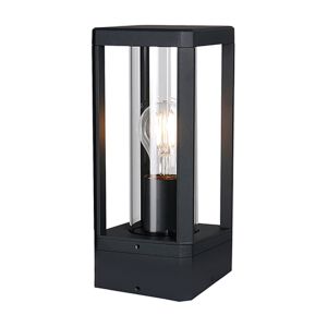 Nevada Pedestal Lamp, 1 x E27, IP65, Matt Black, 2yrs Warranty