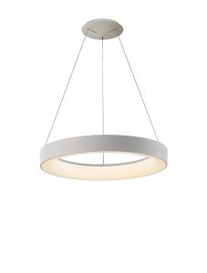 Niseko II Ring Pendant 50cm 40W LED, 2700K-5000K Tuneable, 2950lm, Remote Control & APP, White, 3yrs Warranty