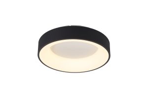 Niseko II Ring Ceiling 38cm 30W LED, 2700K-5000K Tuneable, 2250lm, Remote Control & APP, Black, 3yrs Warranty